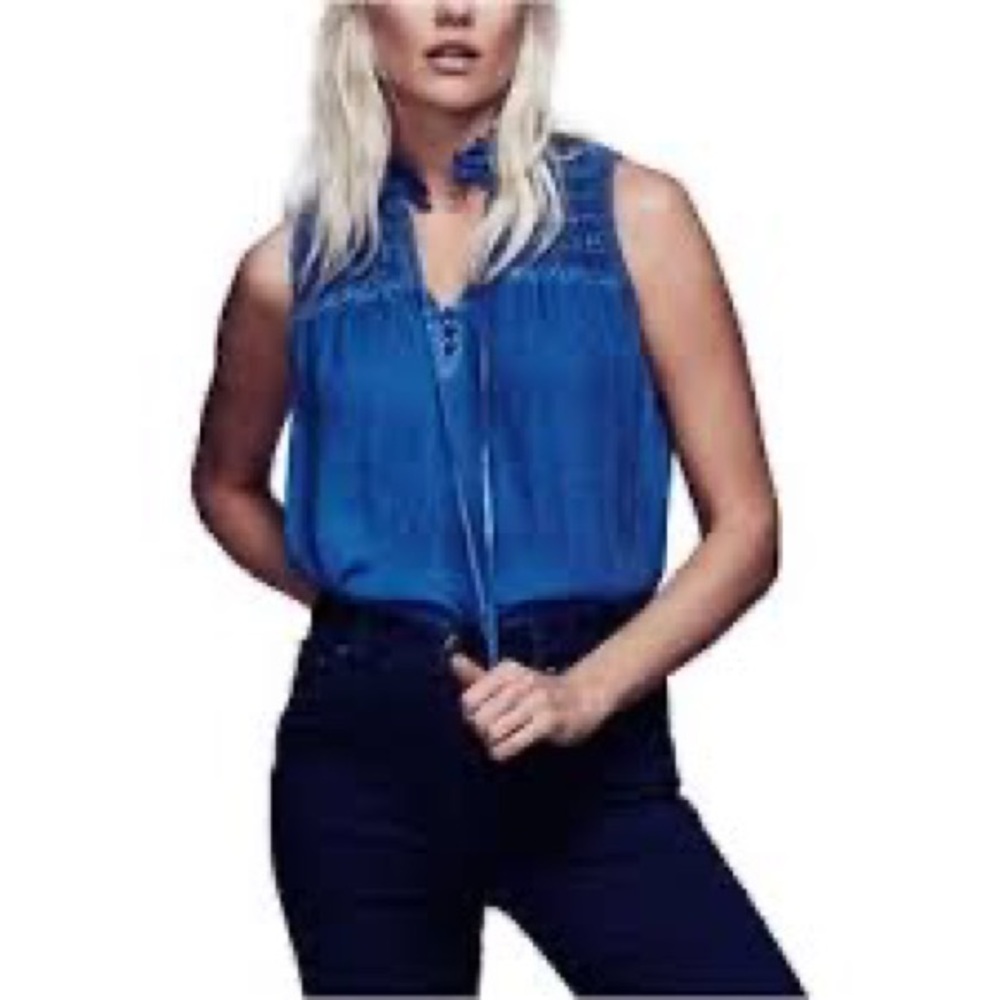 Free People Ruffle Me Up Sleeveless Top | Medium